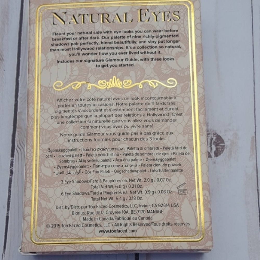 Too Faced Natural Eyes Eye Shadow Palette BNIB - Picture 7 of 7